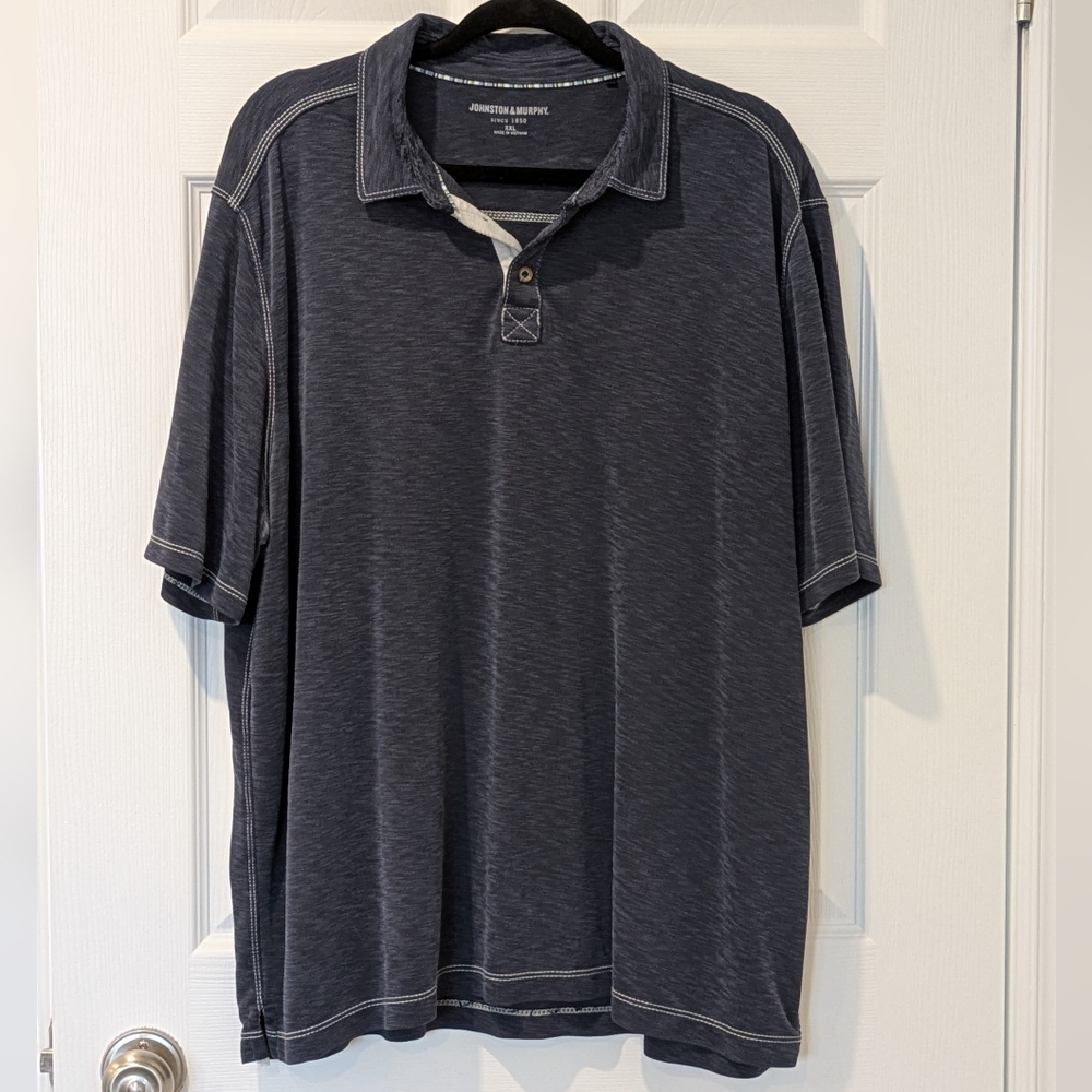 Men's Gray/Navy Polo Shirt